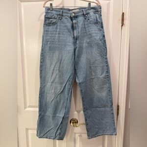 Women’s Levi's Blue Straight Leg Jeans with Stonewashed Finish